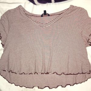 Aeropostale striped crop top